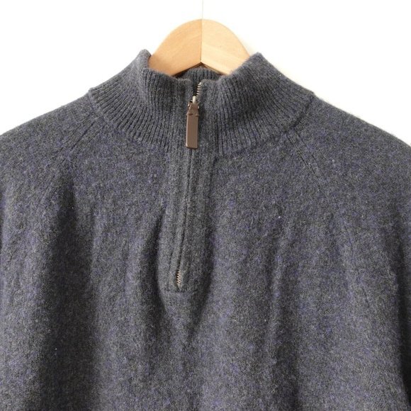 Banana‎ Republic Sweater Mens Size Large Blue Wool Casual Knitted Italian VTG - Picture 5 of 8